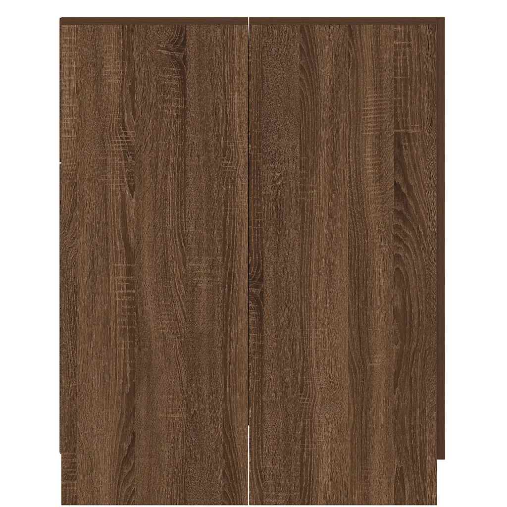 Waschmaschinenschrank Braun Eichen-Optik 71x71,5x91,5 cm