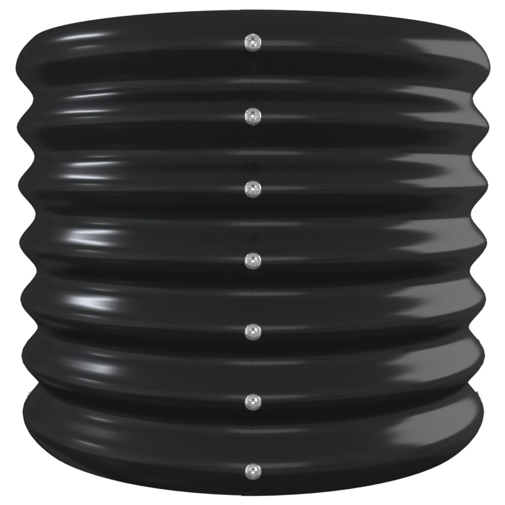 Raised bed powder-coated steel 332x40x36 cm anthracite