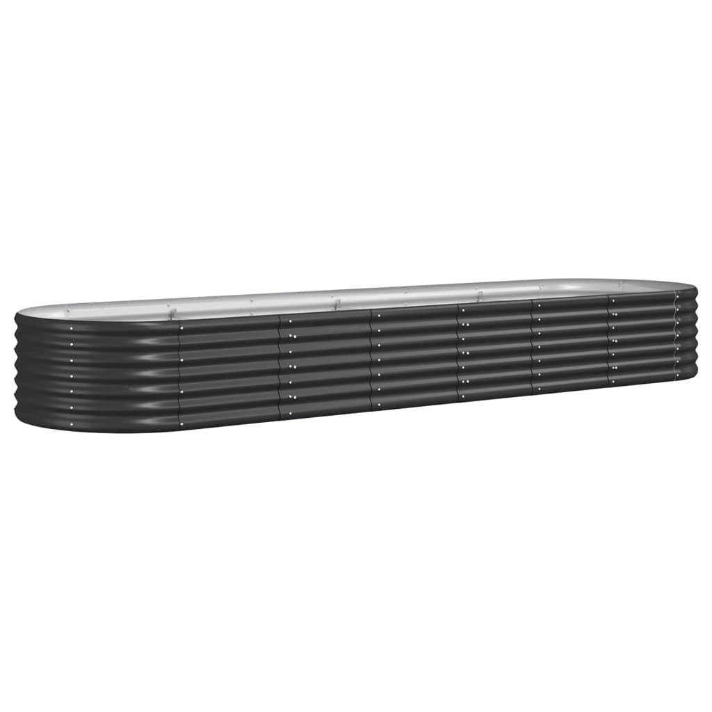 Hochbeet Verzinkter Stahl 296x80x36 cm Anthrazit