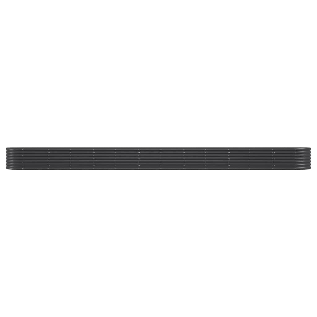 Raised bed powder-coated steel 512x80x36 cm anthracite