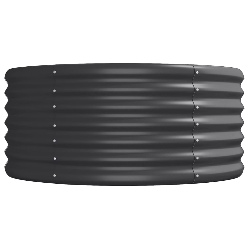Raised bed powder-coated steel 512x80x36 cm anthracite