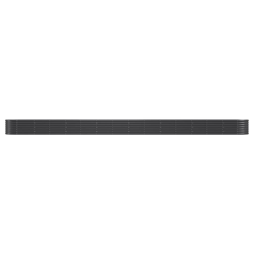 Hochbeet Verzinkter Stahl 620x80x36 cm Anthrazit