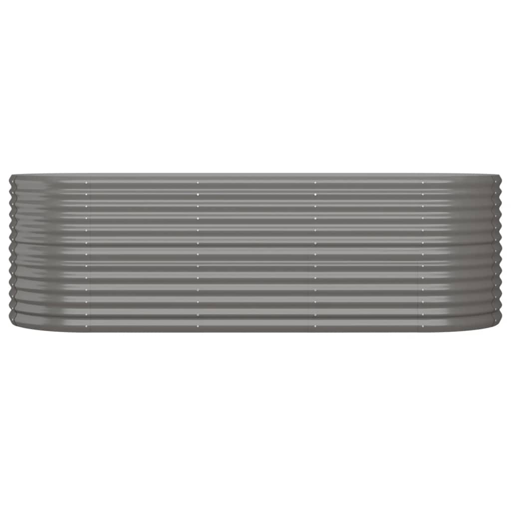 Lit surélevé en acier thermolaqué 224x80x68 cm gris