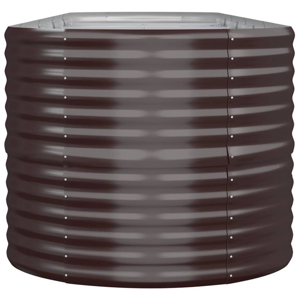 Hochbeet Verzinkter Stahl 368x80x68 cm Braun