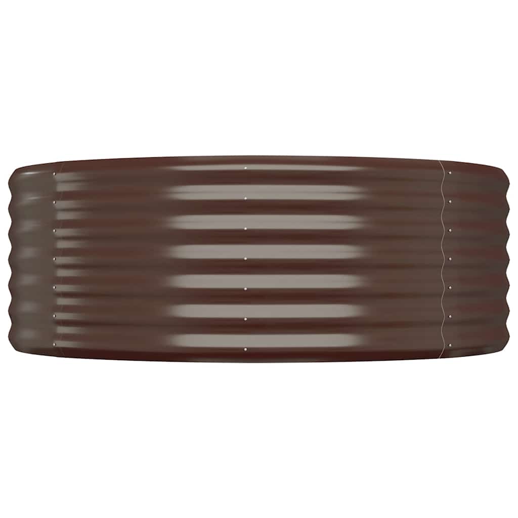 Hochbeet Verzinkter Stahl 100x100x36 cm Braun