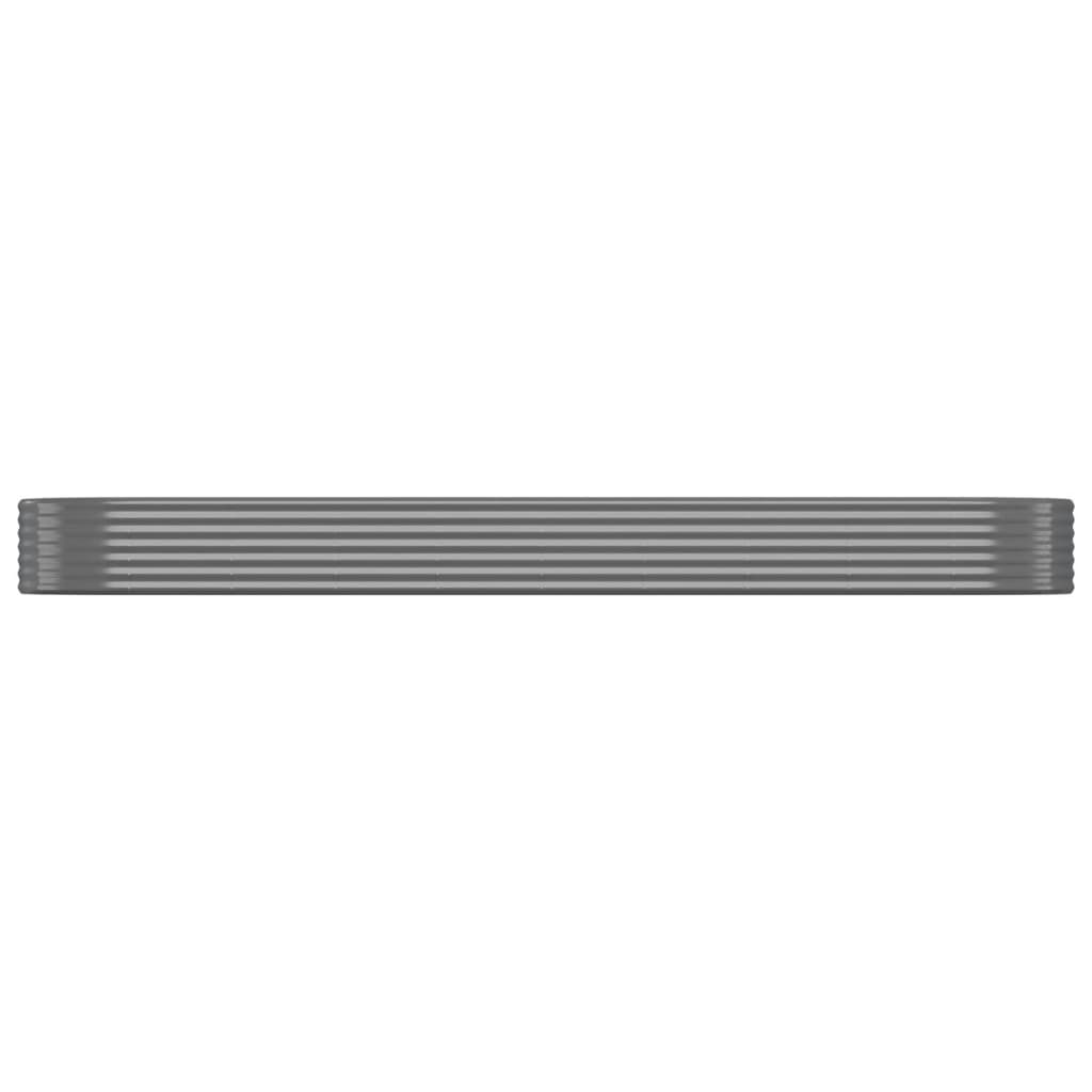 Hochbeet Verzinkter Stahl 396x100x36 cm Grau