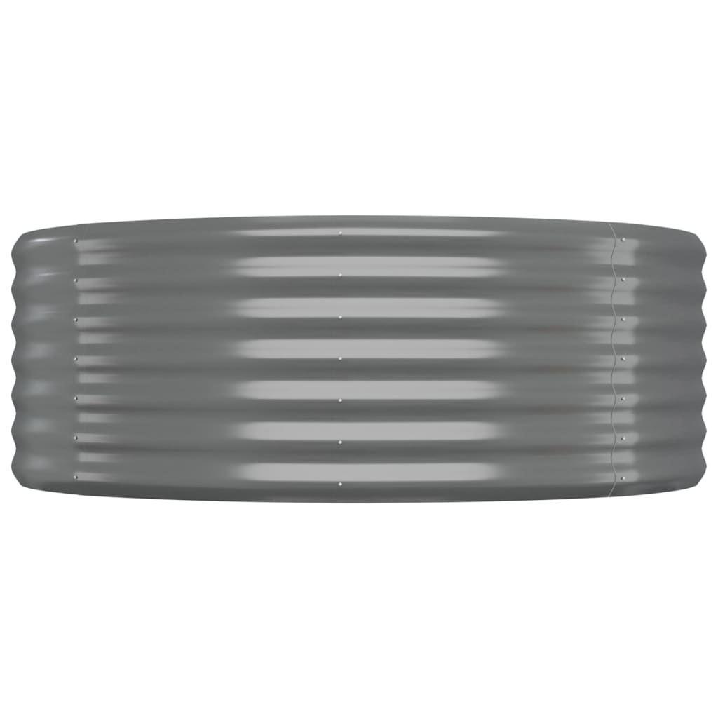 Hochbeet Verzinkter Stahl 396x100x36 cm Grau