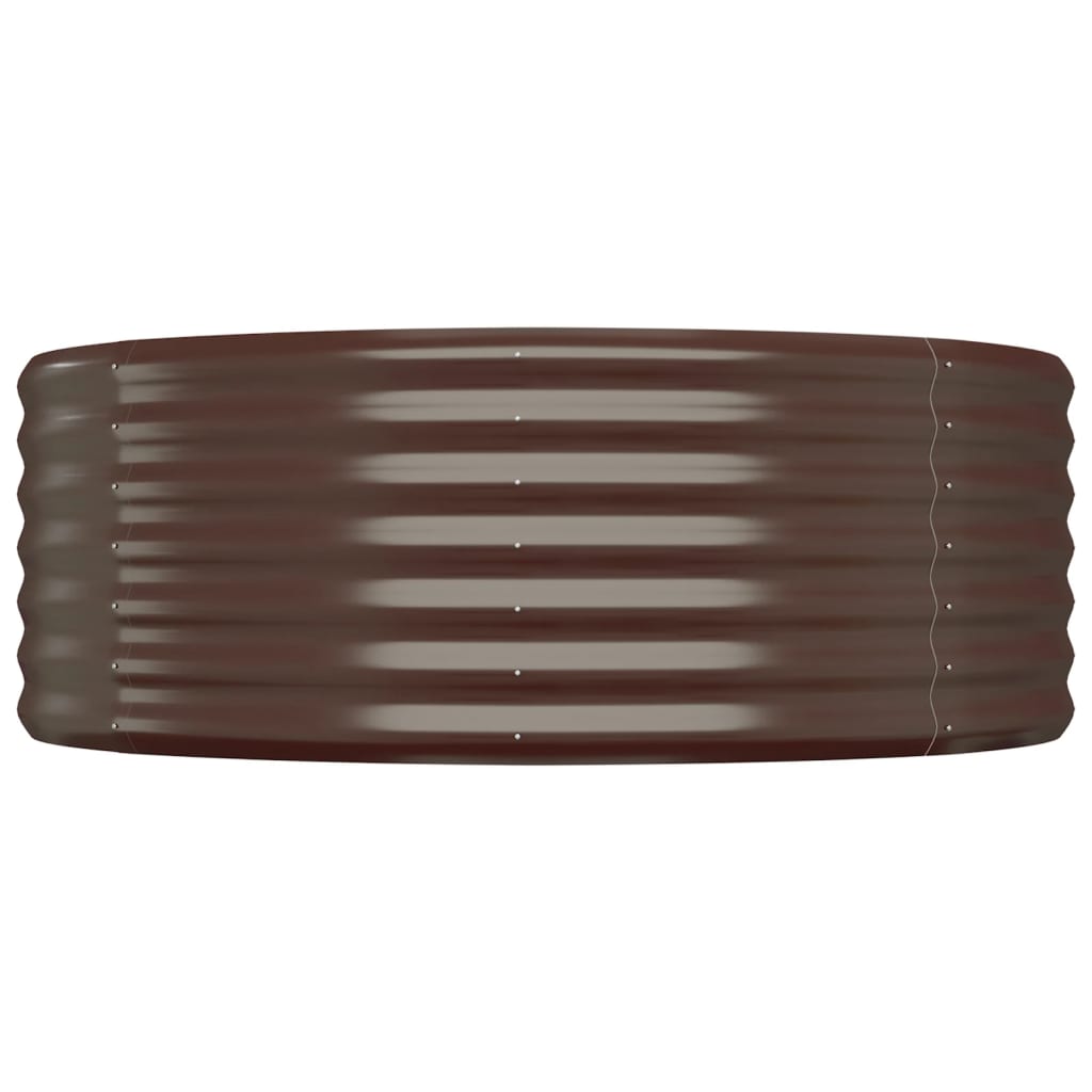 Hochbeet Verzinkter Stahl 396x100x36 cm Braun