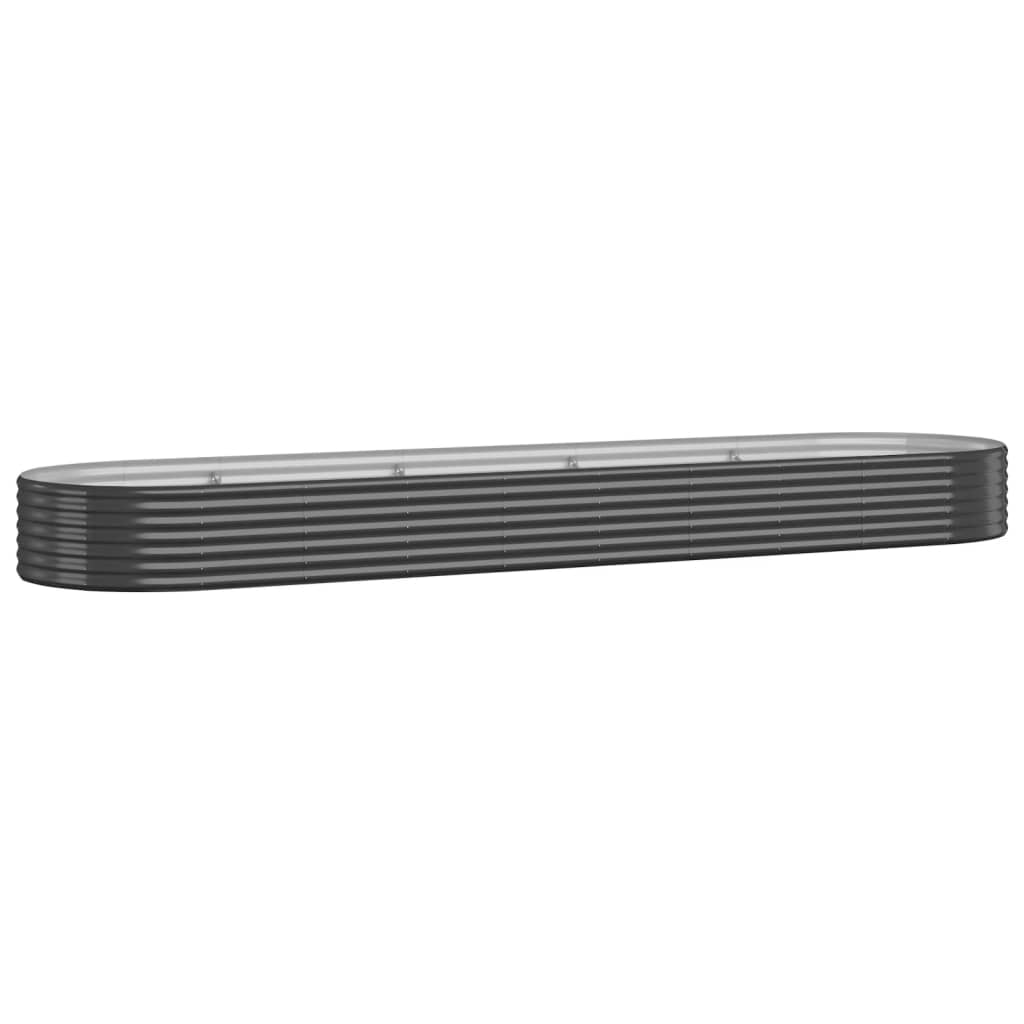 Hochbeet Verzinkter Stahl 396x100x36 cm Anthrazit