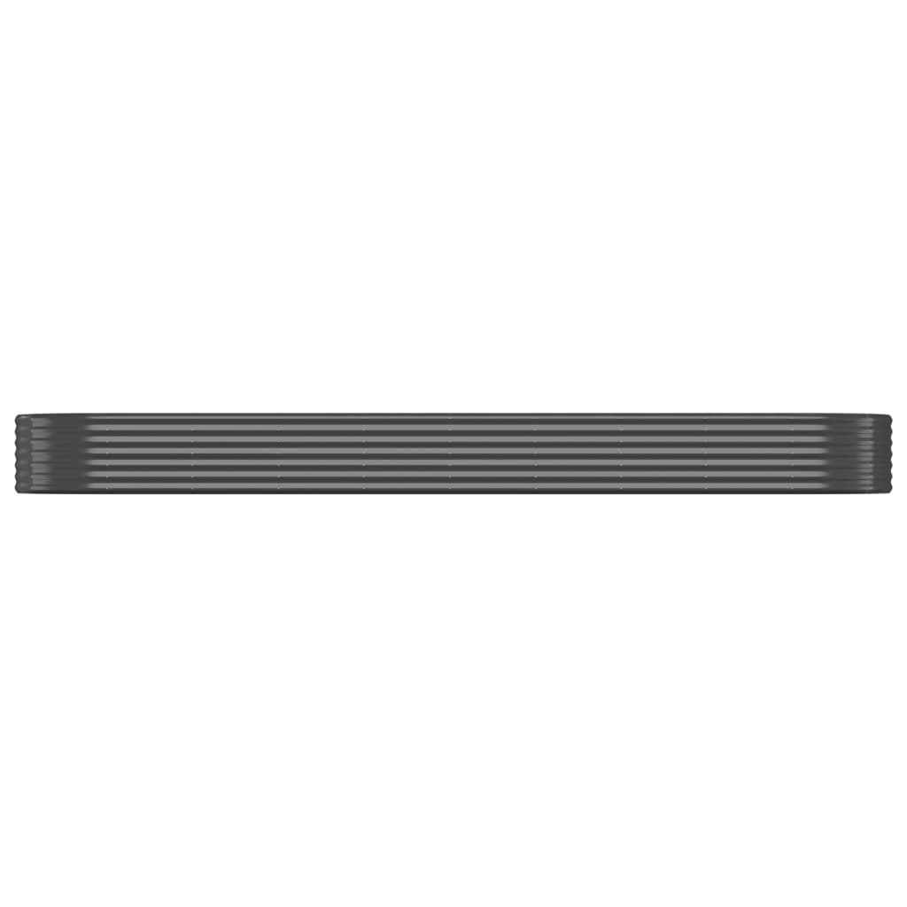 Hochbeet Verzinkter Stahl 396x100x36 cm Anthrazit