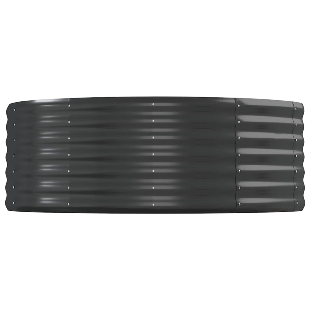 Raised bed powder-coated steel 544x100x36 cm anthracite