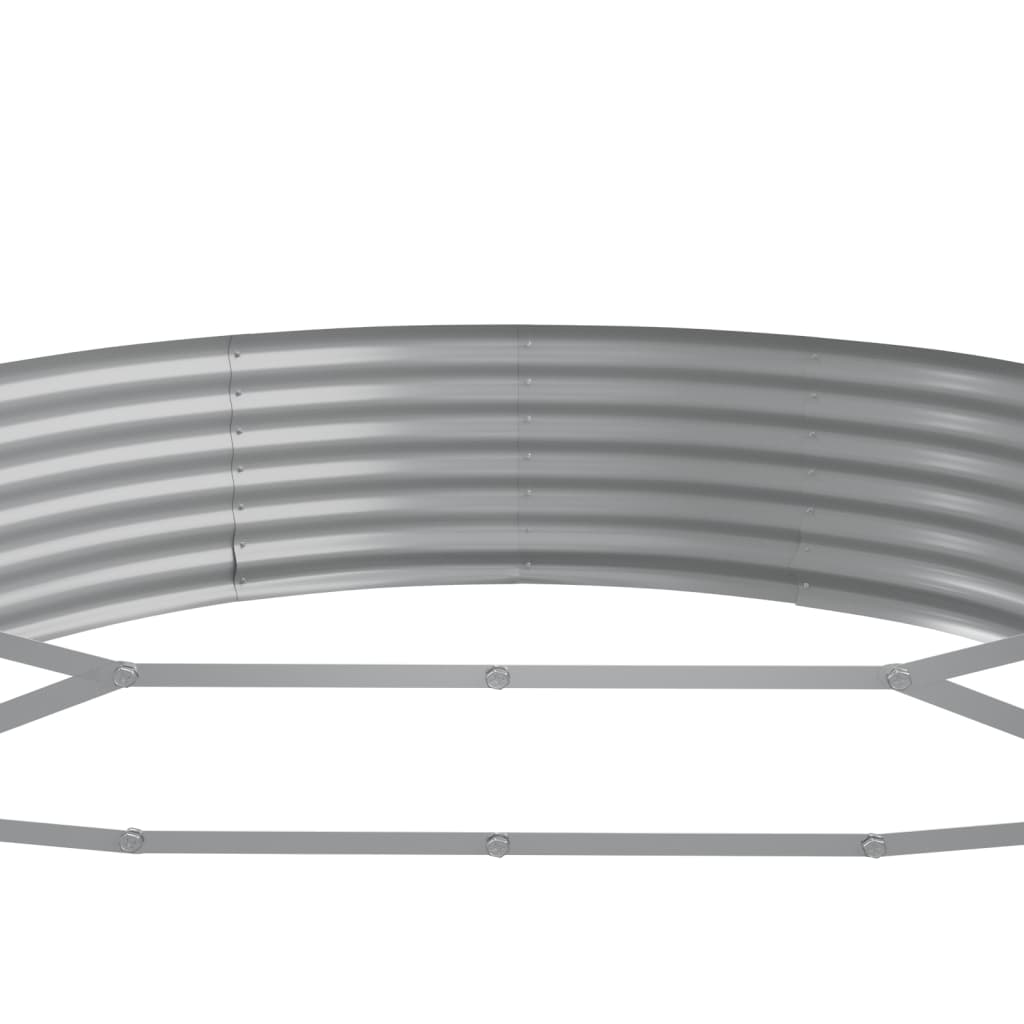 Hochbeet Verzinkter Stahl 450x140x36 cm Grau