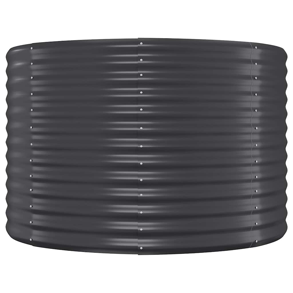 Lit surélevé en acier thermolaqué 100x100x68 cm anthracite
