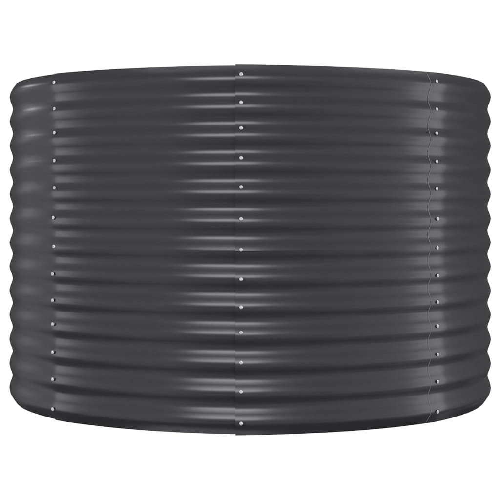 Raised bed powder-coated steel 175x100x68 cm anthracite