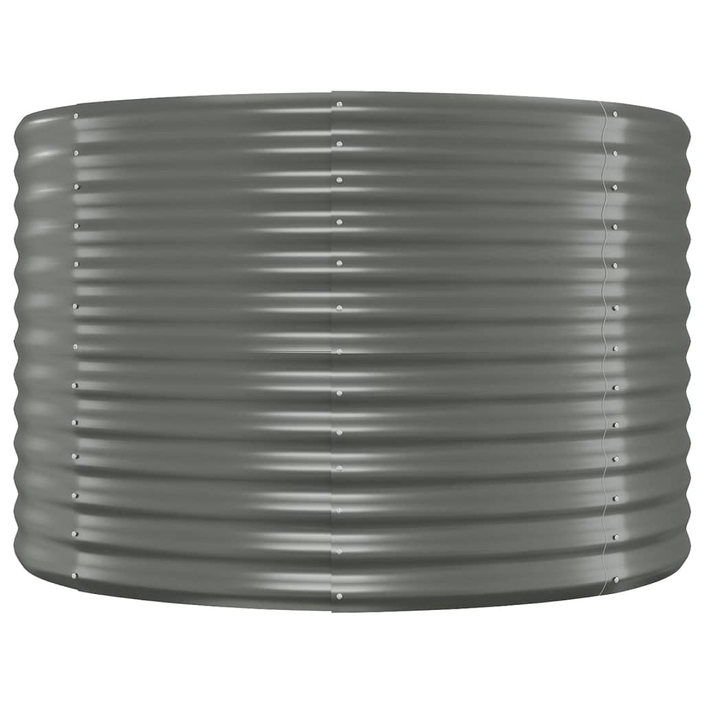 Hochbeet Verzinkter Stahl 396x100x68 cm Grau