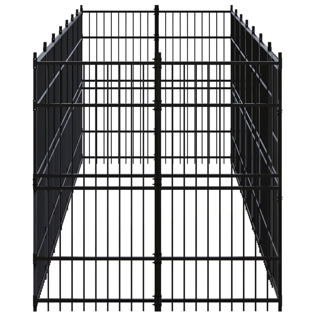 Niche d'extérieur en acier pour chien 12,9 m²
