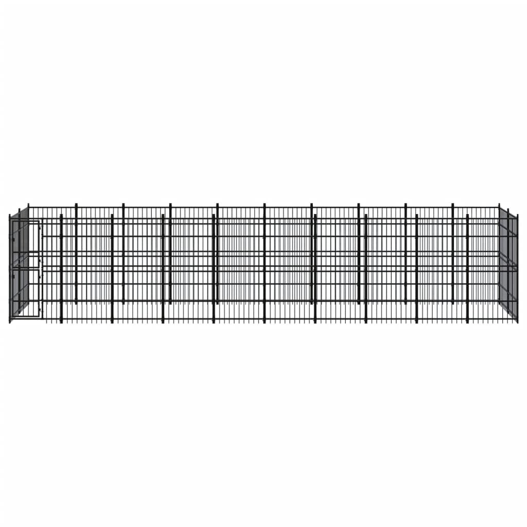 Niche extérieure en acier pour chien 18,43 m²