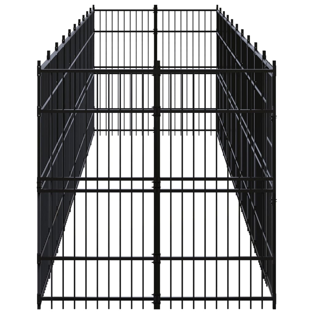 Niche extérieure en acier pour chien 18,43 m²