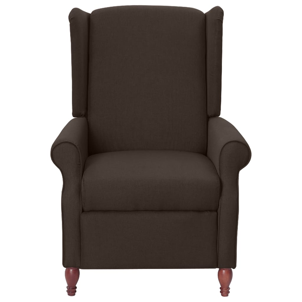 Relaxsessel Dunkelbraun Stoff