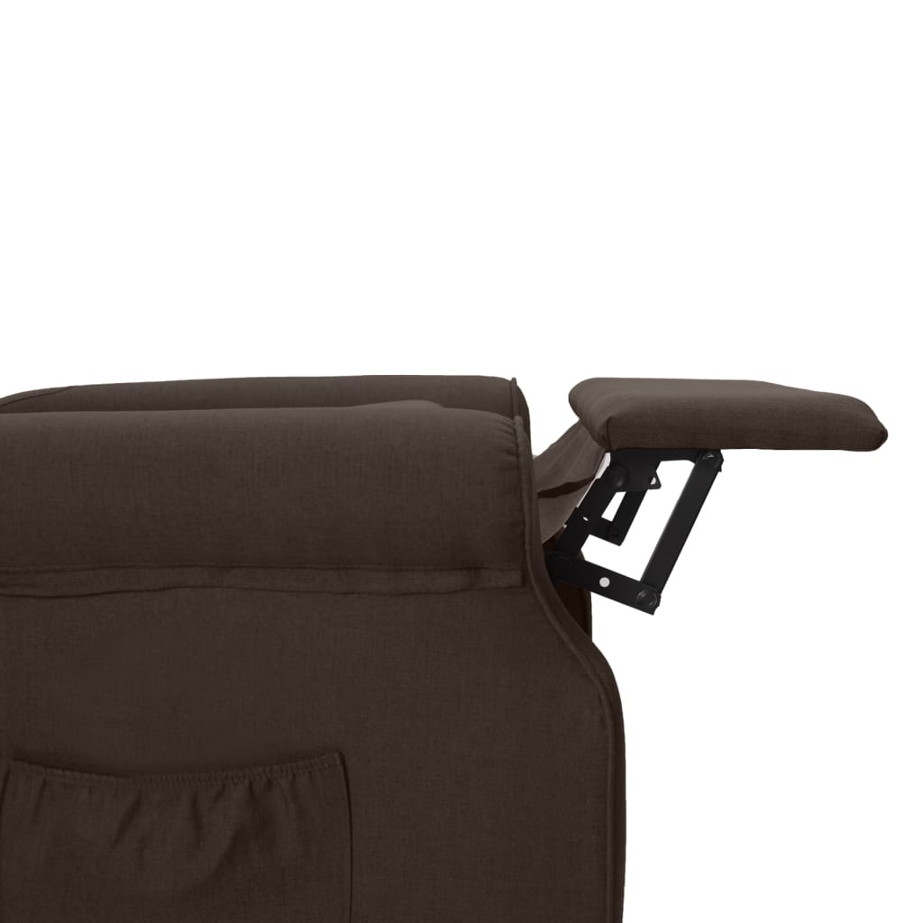 Relaxsessel Dunkelbraun Stoff