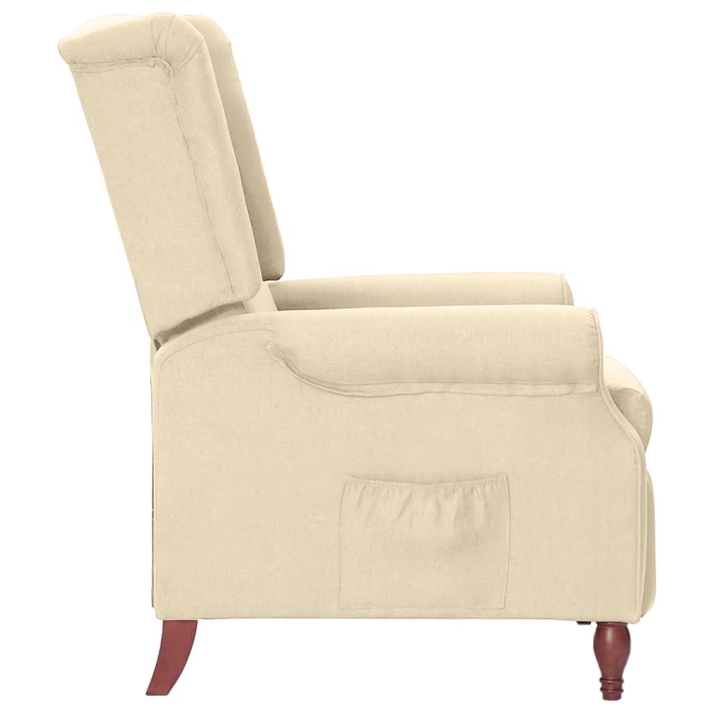 Relaxsessel Creme Stoff