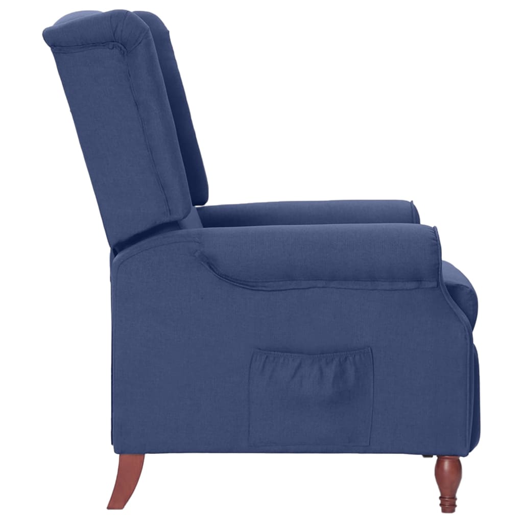 Relaxsessel Blau Stoff