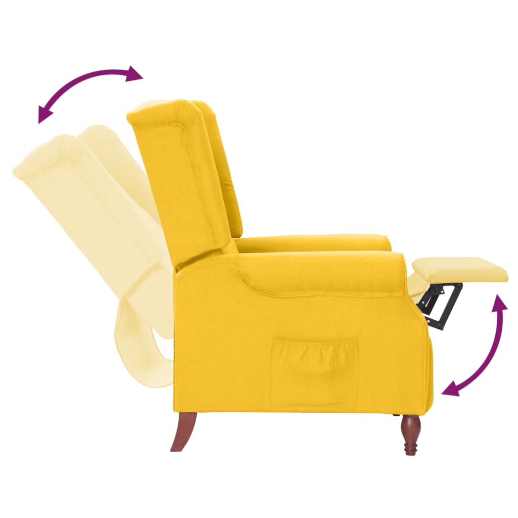Relaxsessel Gelb Stoff