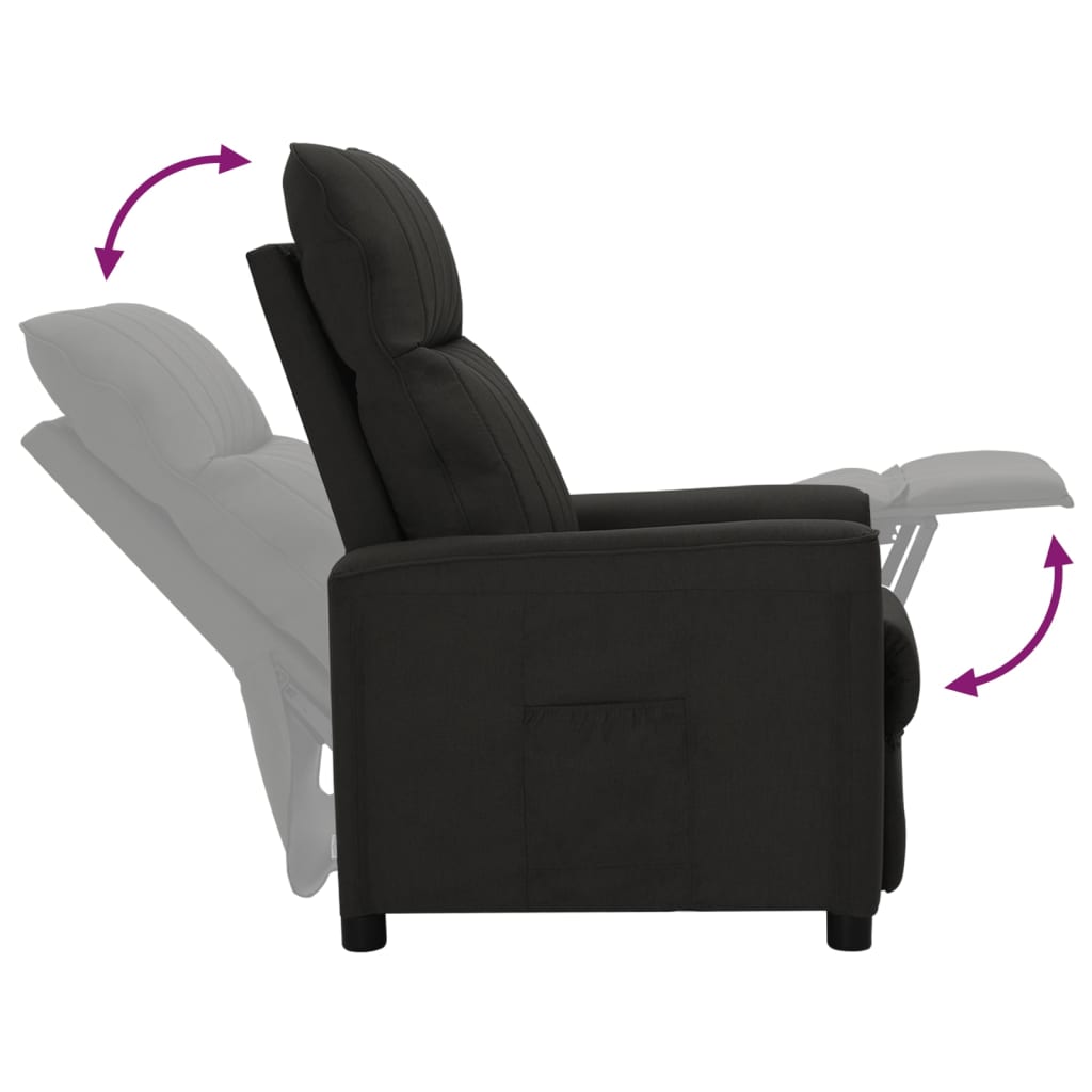 Relaxsessel Schwarz Stoff