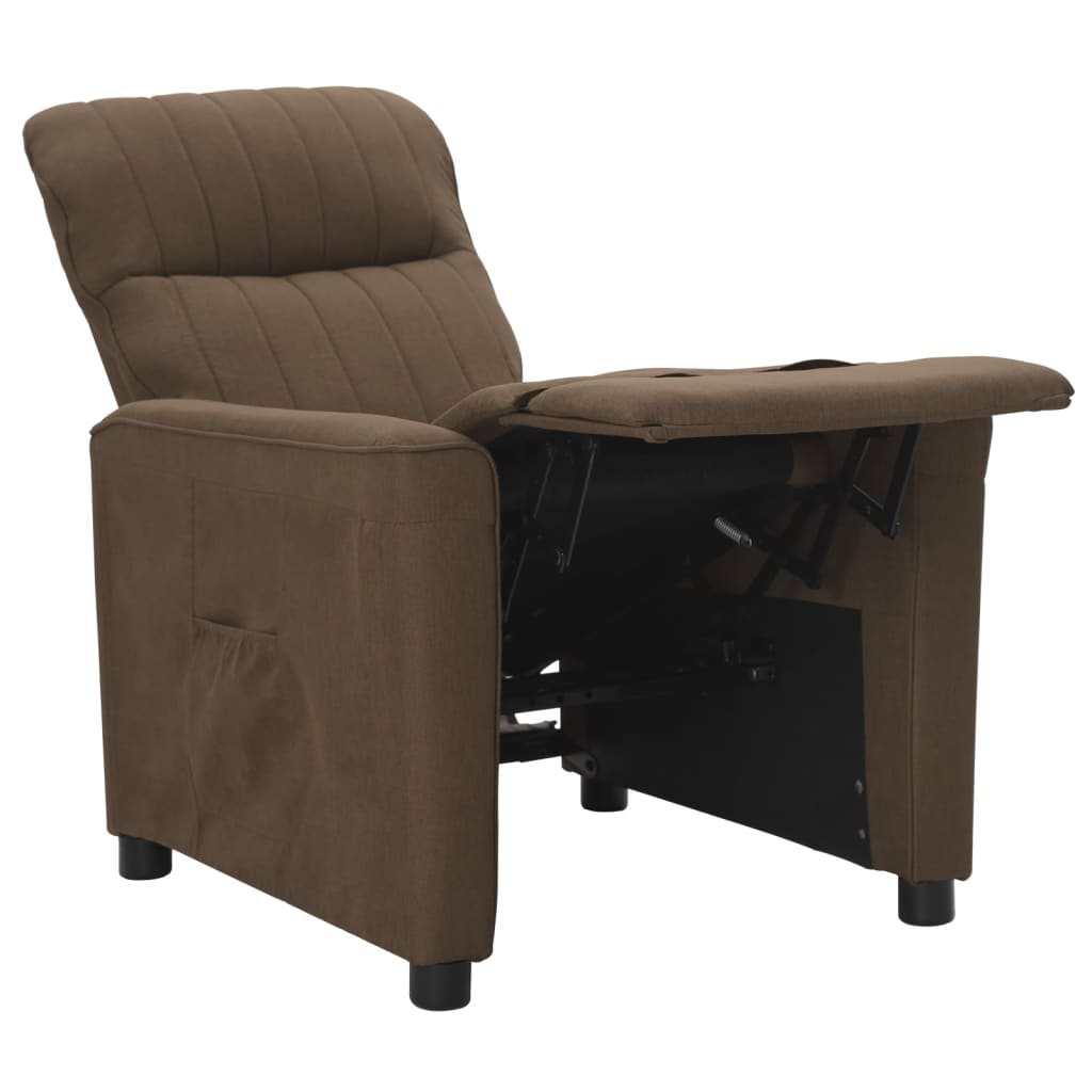 Relaxsessel Braun Stoff