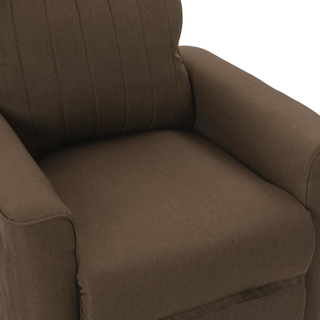 Relaxsessel Braun Stoff