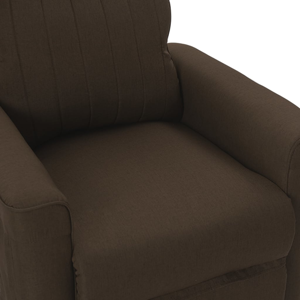 Relaxsessel Dunkelbraun Stoff