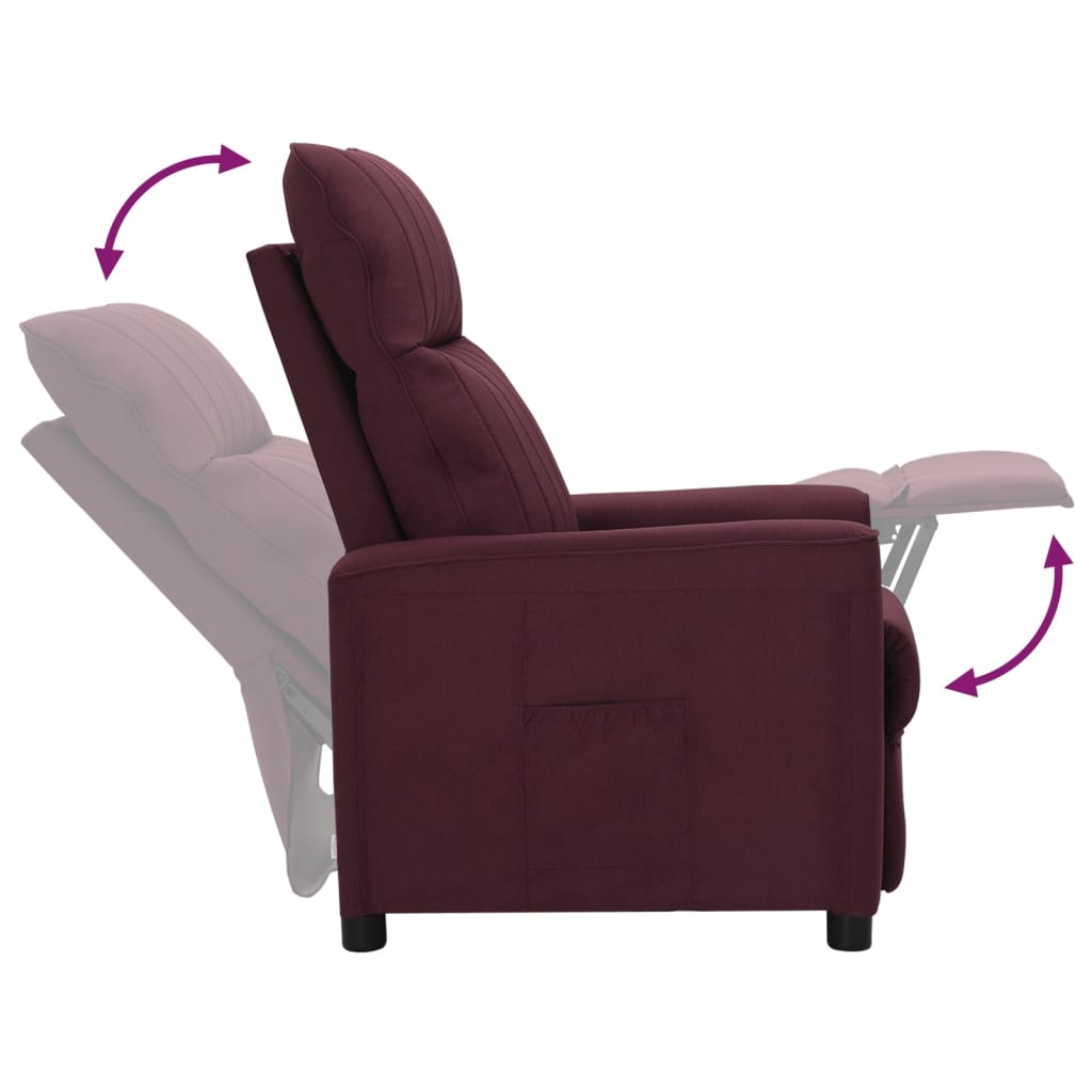 Relaxsessel Lila Stoff