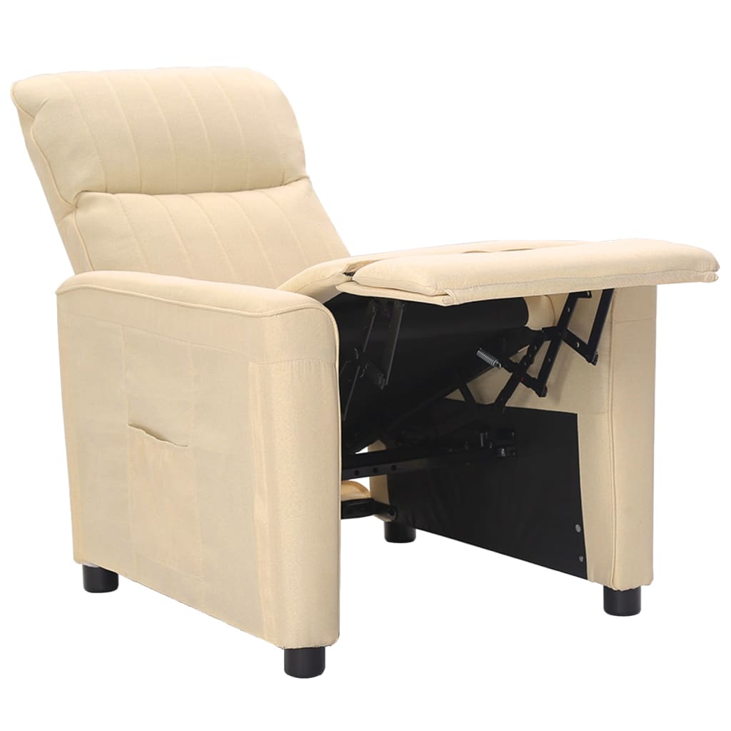 Relaxsessel Creme Stoff