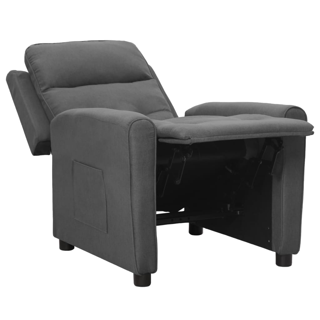 Relaxsessel Hellgrau Stoff