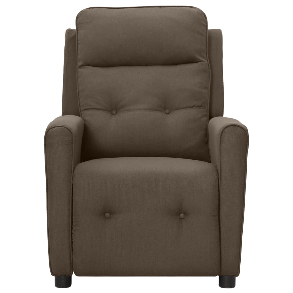 Relaxsessel Dunkelbraun Stoff
