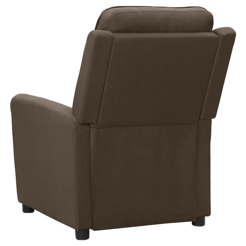 Relaxsessel Dunkelbraun Stoff