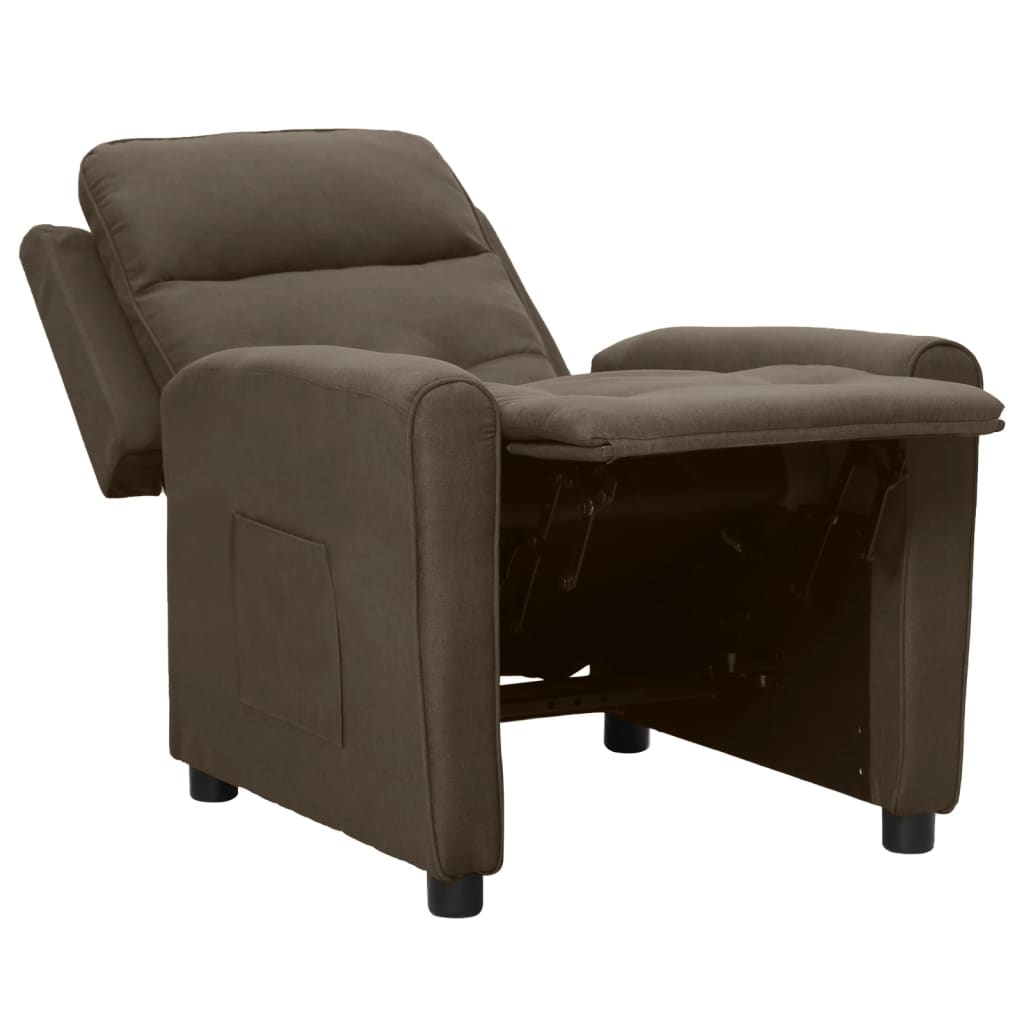 Relaxsessel Dunkelbraun Stoff