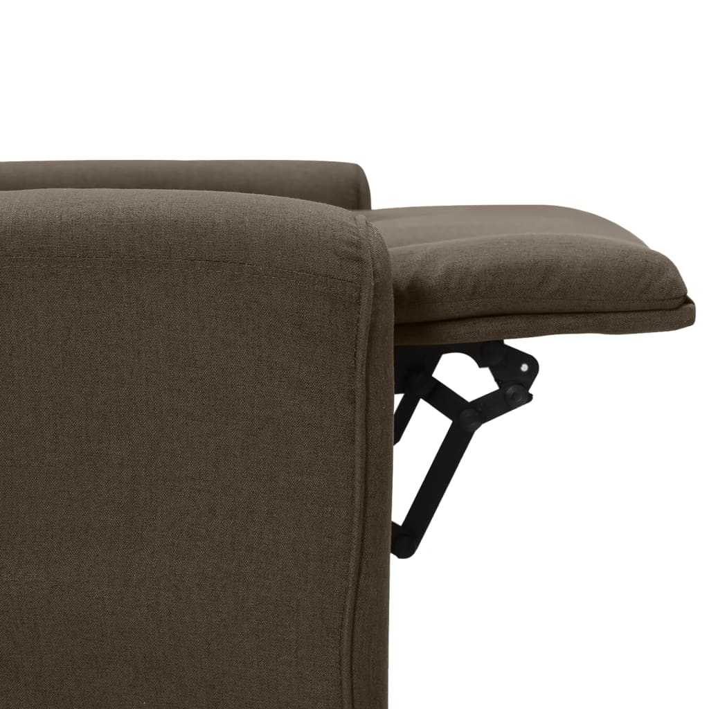 Relaxsessel Dunkelbraun Stoff