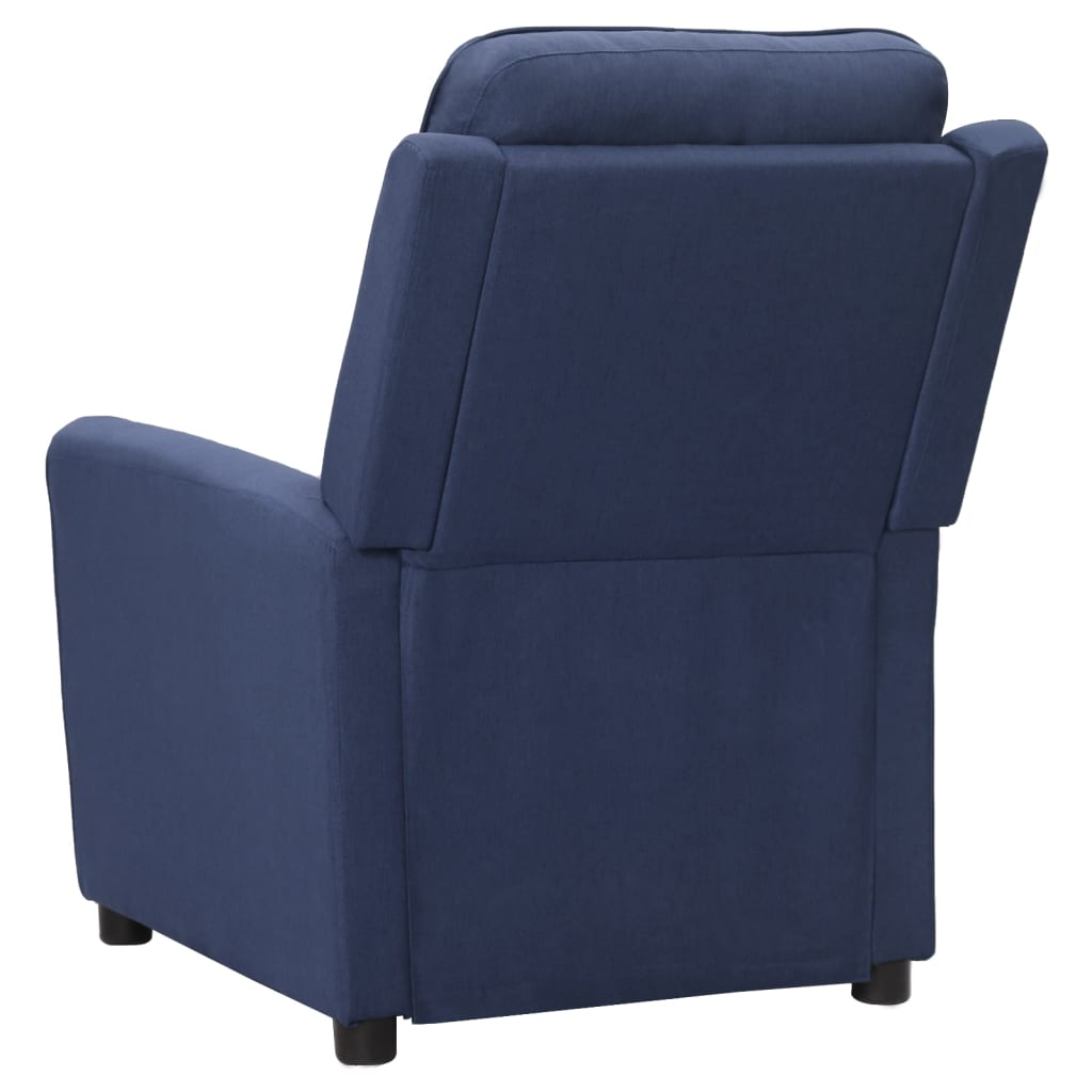 Relaxsessel Blau Stoff