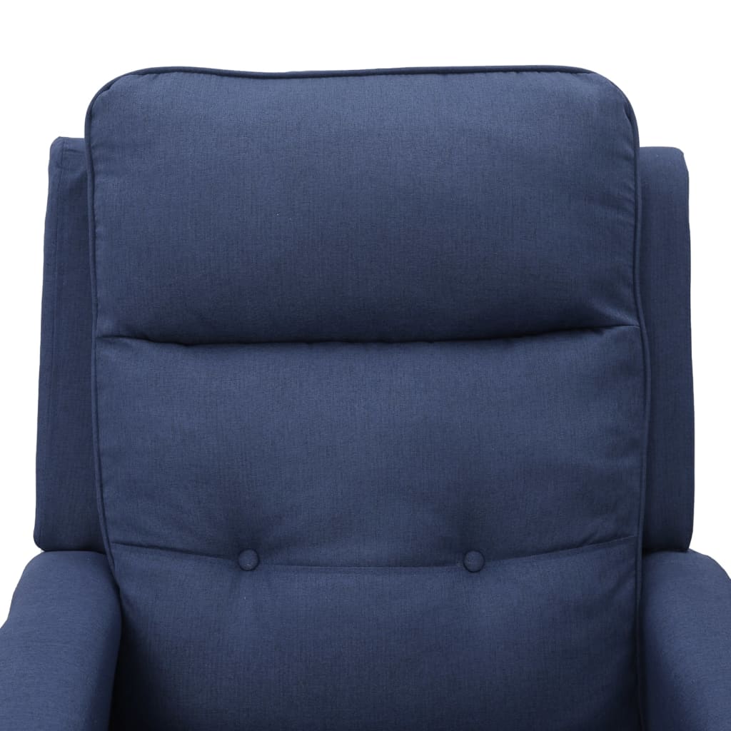 Relaxsessel Blau Stoff