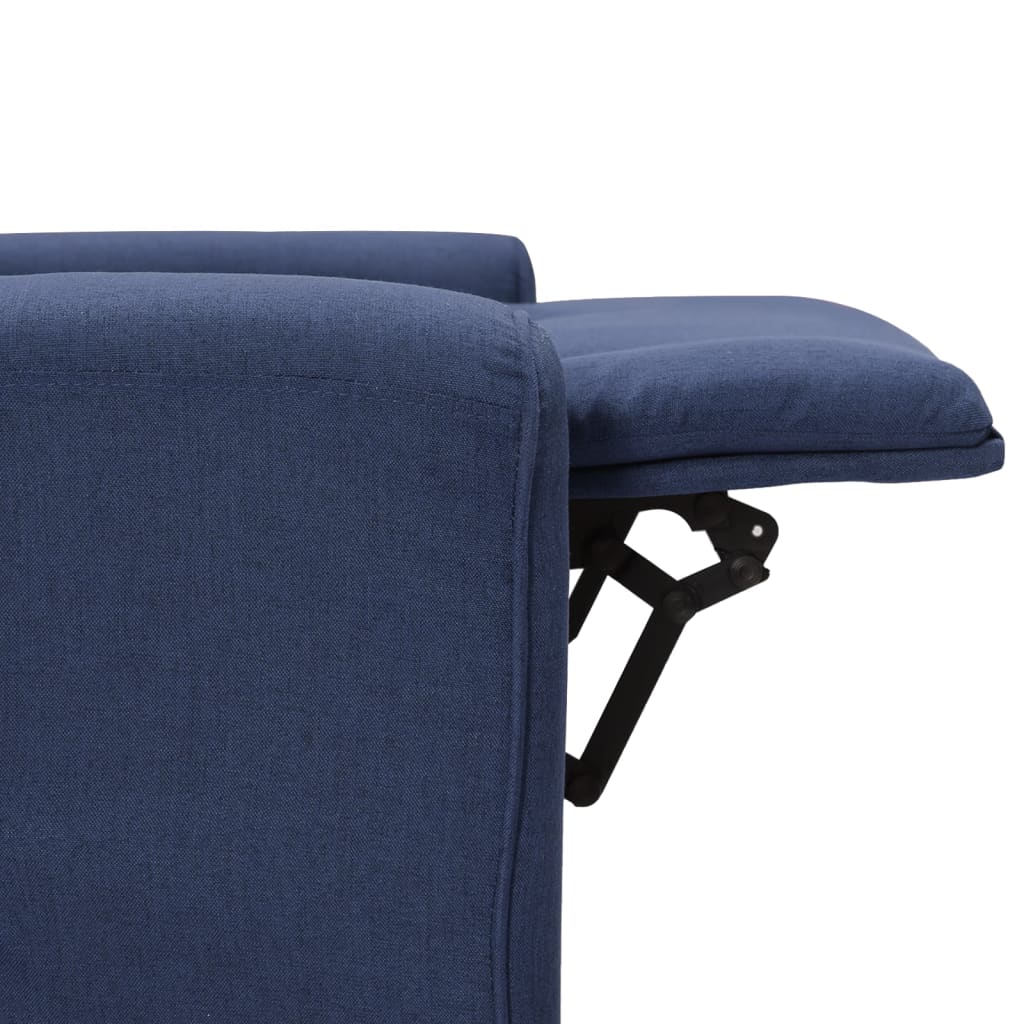 Relaxsessel Blau Stoff