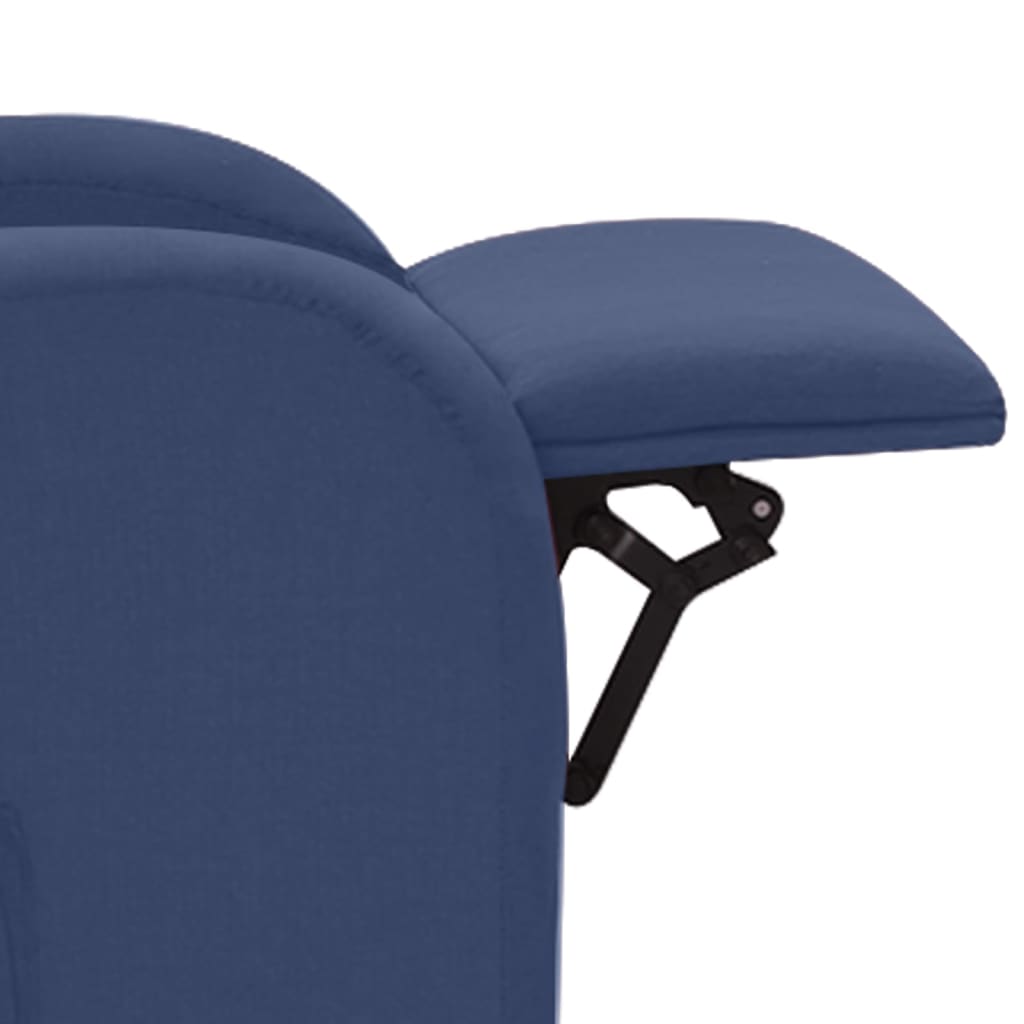 Relaxsessel Blau Stoff