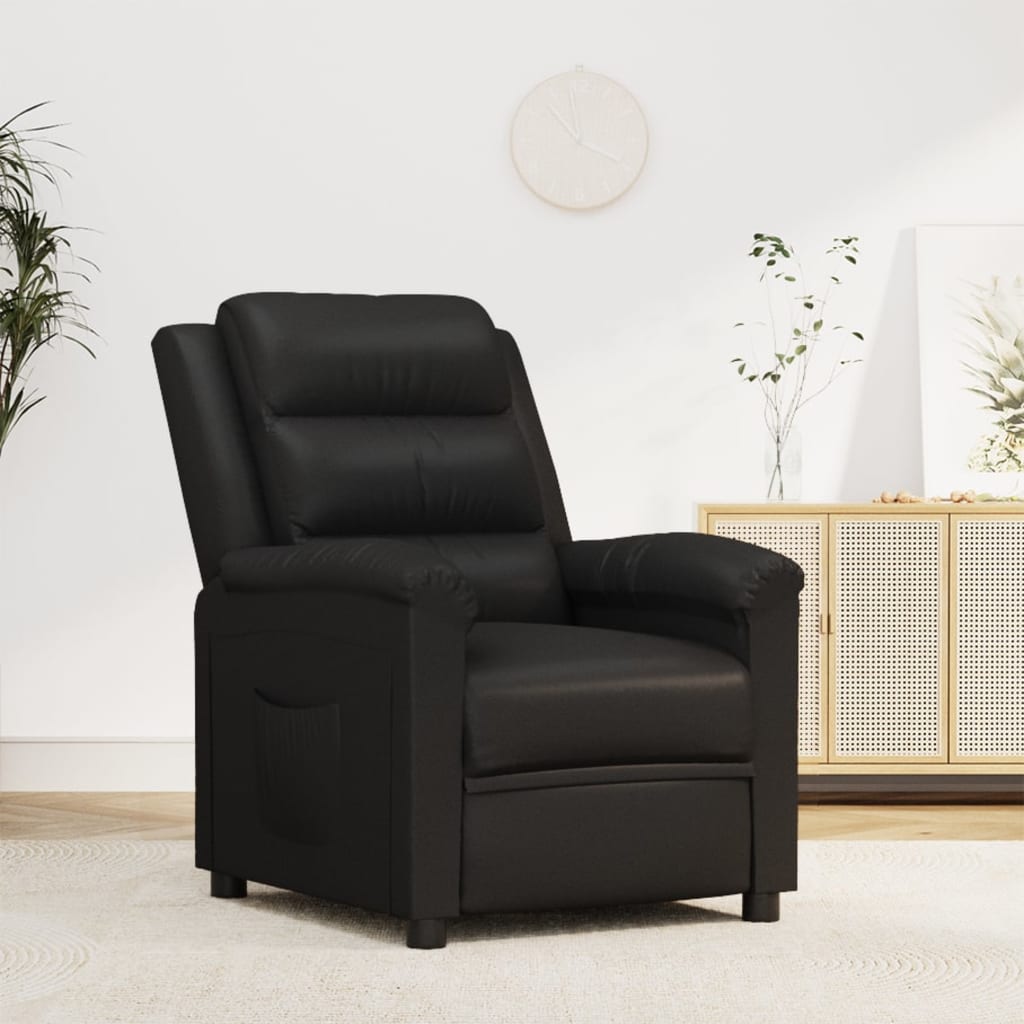 Relaxsessel Schwarz Kunstleder