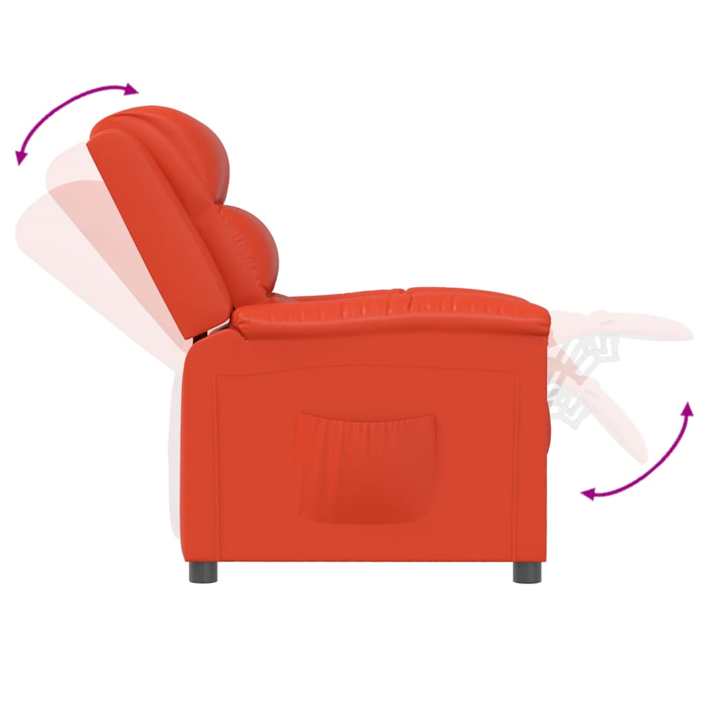 Relaxsessel Rot Kunstleder