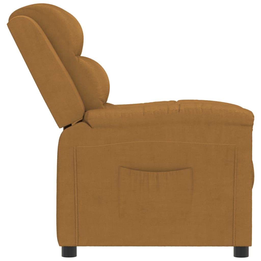 Relaxsessel Braun Samt