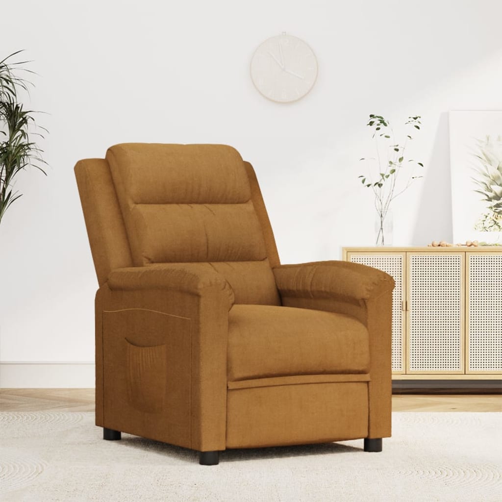 Relaxsessel Braun Samt