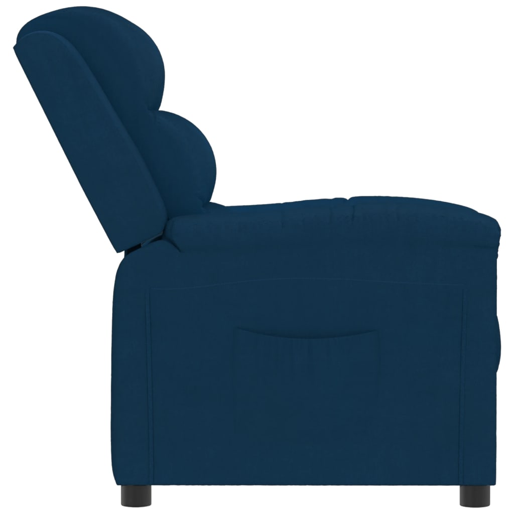 Relaxsessel Blau Samt