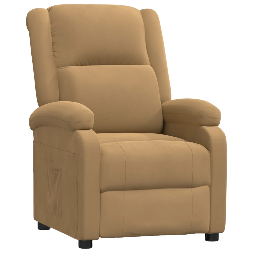 Relaxsessel Braun Samt