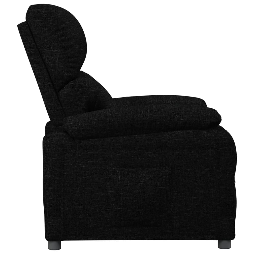 Fauteuil de relaxation tissu noir
