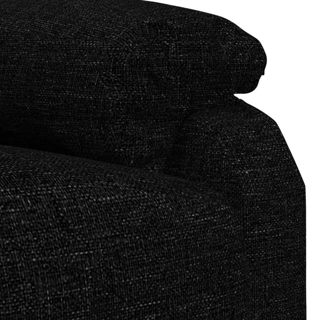 Fauteuil de relaxation tissu noir